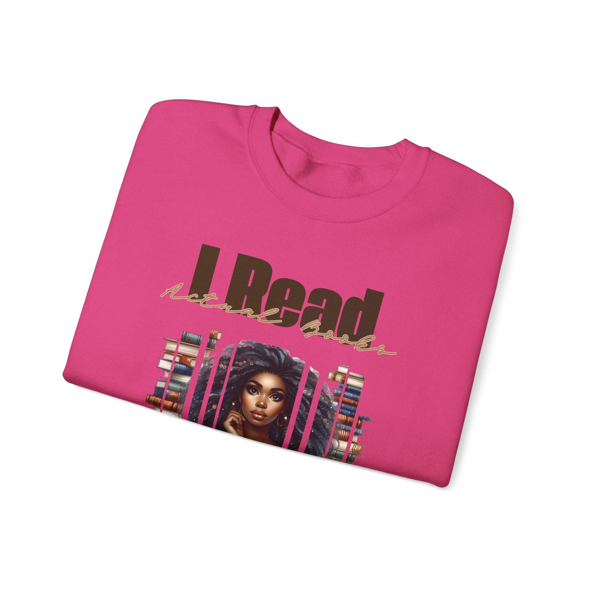 read actual books Unisex Heavy Blend™ Crewneck Sweatshirt